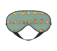 Yoga Pug Printing All-Occasion Comfort Cover, Blocks Light Eye Mask, Ideal for Camping,Shifts,Blocks Light Well