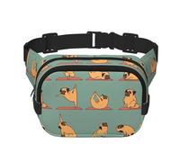 Yoga Pug Unisex Fashion Waist Packs, Stylish Fanny Packs for Workouts, Running, Traveling, and Hiking