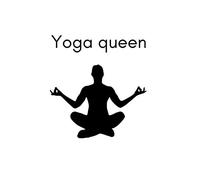 Yoga Queen: 6x9 minimalist funny Journal for Everyday Notes and Thoughts, Daily Notebook with 120 lined pages, Monthly Tracker; a perfect gift for yoga and fitness lovers
