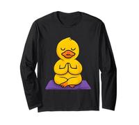 Yoga Rubber Duck Zen Bath Mindful Relaxation Companion Long Sleeve T-Shirt
