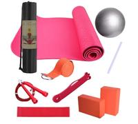 Yoga Set for Beginners Exercise Mat with Yoga Blocks