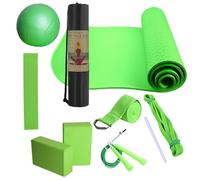 Yoga Set - Latex, Pilates Basics, Complete Home Exercise Basics | Includes Adjustable Mesh Bag, Portable Fitness Equipment for Yoga, Pilates, Stretching, Home Exercise, Beginners