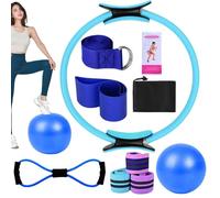 Yoga Sets for Women, Pilates Ring Set - Pilates Kit for Workouts | Stretch Belt, Workout Accessories, Multifunctional Home Equipment for Gym,