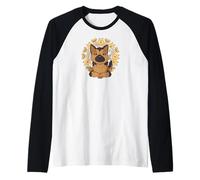 Yoga shirt mandalas meditation German Shepherds dog Yoga Raglan Baseball Tee