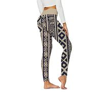 Yoga Short Pants for Women High Waist Women Full Length Workout Running Sports Tights Butt Lift Yoga Pants Tribal Style Printed Leggings High Waisted Yoga Pants Womens Athletic Pants with Pockets