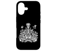 Yoga Skeleton Grounded Botanical Art Meditating Anatomy Case for iPhone 17