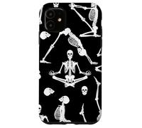 yoga skeletons bones anatomy skull creepy macabre sinister Case for iPhone 11