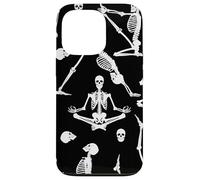 yoga skeletons bones anatomy skull creepy macabre sinister Case for iPhone 13 Pro