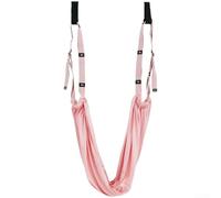 Yoga Sling for Aerial Suspension Featuring Wide 40mm Strap Construction Supporting Inversion Stretch Yoga and Strength Conditioning Workouts (Pink)