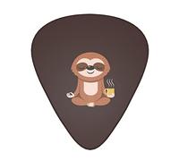 Yoga Sloth Coffee Advanced guitar pick 12 pieces Three thicknesses for bass, electric guitar, acoustic guitar bag