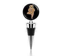 Yoga Sloth Wine Bottle Stoppers Reusable Plug Wine Saver Corks For Beverage Gift Holiday Party Wedding Decorative