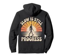 Yoga Snail Design "Slow is Still Progress" Mindful Living Pullover Hoodie