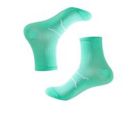 Yoga Socks 2 Pairs Of Yoga Socks, Medium Length Socks, Pure Cotton Anti Slip Silicone Indoor Fitness Pilates, Women's/men Sports Socks(Green,Mensize 39-44)
