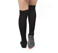 Yoga Socks Pilates Ballet Socks 5 Fingers No Finger Slip On Women's Socks Prevention Sports Black Adorable Quality and Durable