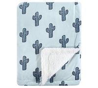 Yoga Sprout Unisex Baby Mink and Sherpa Plush Blanket, Cactus, One Size