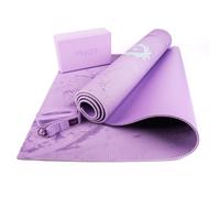Yoga Starter Set 6mm Non-Slip Mat Block Strap Beginners Pilates Exercise Fitness