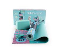 Yoga Starter Set 6mm Non-Slip Mat Block Strap Beginners Pilates Exercise Fitness