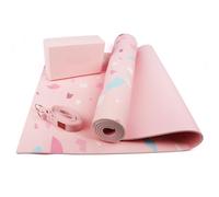 Yoga Starter Set 6mm Non-Slip Mat Block Strap Beginners Pilates Exercise Fitness
