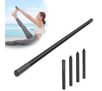 Yoga Stick 5 ft Sturdy Steel, Adjustable Stretching Fitness Stick for Mobility Flexibility and Balance, Versatile Exercise Sticks with 4 Steel Rods & Foam Handles for Rehabilitation and Posture
