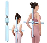 Yoga Stick, Back Cross Orthosis for Adult And Child, Foam Stainless Steel Material, Improving Hunchback and Chest Back Support, Hump Corrector Posture Corrector Stick Stretching rod(23.6-35.4in)