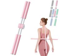 Yoga Stick Back Stretcher, 2025 New Anti-Hump Yoga Stick for Back & Neck, Neck Hump Corrector for Home Full Body Workout, Gym, Sculpt, Stretch (Pink, One Size)