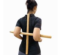 Yoga Stick | Multipurpose Wooden Pranayama Stick | Lung Opener for Fuller Breathing | Posture Corrector and Flexibility Enhancer | Detachable Robust Yoga Pole