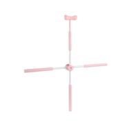 Yoga Stick Posture Correction Cross Open Back Pilates Fitness Back Straightener Bar Stretching Tool for Exercise Home Adults, Pink