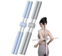 Yoga Stick Posture Corrector, 2025 Anti-Hump Yoga Bodybuilding Sticks, Yoga Pilates Stick for Back & Neck, Gymnastic Stick with Stainless Steel Core & Foam for Adults & Children(2pcs(a))