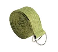 Yoga Strap 1.8mx3.8cm Yoga Strap Cotton Sports Strap Adjustable D-Shaped Ring Yoga Stretch Strap For Yoga, Pilates, Dance, Flexibility Training(Green)