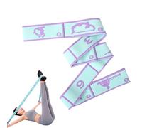 Yoga Strap - 8-Section Elastic Flexibility,Workout Bands Resistance | Fitness Strap Women, Kids, Yoga, Exercise, Dance, Pilates, Gymnastics, Fitness, Home