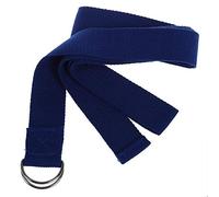 Yoga Strap Exercise Adjustable Buckle Belt Stretching Strap Cotton Yoga Belt Strap Fitness Prop For Beginners Stretching Holding Poses Blue