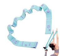 Yoga Strap with Loops | 10 Loops Exercise Band - Elastic Fitness Strap for Yoga, Pilates, Dance, Flexibility and Exercise