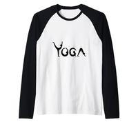 Yoga Stretch/Power Yoga Pose/Nidra Meditation Yoga Raglan Baseball Tee