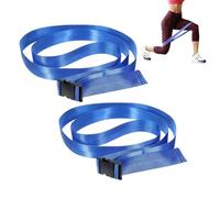 Yoga Stretch Strap - Pack of 2 Adjustable Fitness Accessories - Exercise Bands with Buckle - for Training at Home, Gym, Travel, Outdoor and Strength Building