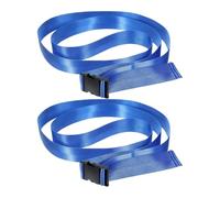 Yoga Stretch Strap | Pack of 2 Adjustable Training Accessories | Fitness Exercise Belt with Buckle | For Warming Up Strength Building and Daily Fitness