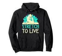 Yoga Stretch To Live Funny Yoga Pullover Hoodie