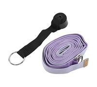 Yoga Stretching Strap, Fitness Stretch Belt with Fixed Door Anchor, 10.2ft Long Leg Stretcher Strap for Gymnastics, Dance, Physical Therapy and Postoperative Recovery (Purple)