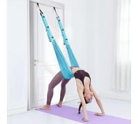 Yoga Stretching Strap, Leg Waist Back Bend Auxiliary Yoga Stretch Band, Stretch Strap Inversion Trainer for Pilates Dance Aerial Fitness（Blue）