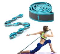 Yoga Stretching Strap with 9 Loops, Leg Stretcher & Flexibility Strap, Adjustable Stretching Strap for Yoga, Pilates, Physical Therapy Straps for Stretching, Home/Gym Use
