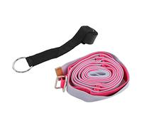 Yoga Stretching Strap, Yoga Strap for Flexibility and Balance, 3.1m Oxford Cloth Leg Stretcher Strap with Sponge - Covered Snap Ring for Dance, Gym, Physical Therapy (Red)