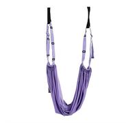 Yoga Stretching Strap, Yoga Swing, No Drill Door Frame Installation Strap with Numbered Loops, Polyester Aerial Stretch Band for Backbends, Splits and Inversions (Purple)