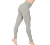 Yoga Stretchy Pants Leggings Trousers Women Ladies Thermal Underwear Brushed Warm Base Layer High Waisted Long Legging Bottoms Buttery Soft Fabric Multiway Winter Undergarment Workout Gym Pants Grey
