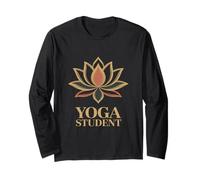 Yoga Student Lotus Symbol Mindful Calm Intentional Long Sleeve T-Shirt