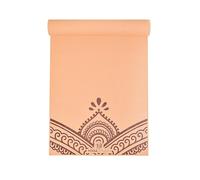 Yoga Studio Designed Sticky Yoga Mat | Oeko-Tex Tear Proof Non-Slip | Workout Exercise Gym Fitness Mandala Yoga & Pilates Mat | 183cm x 61cm x 6mm (Paisley Peach Fuzz)