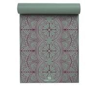 Yoga Studio Designed Sticky Yoga Mat | Oeko-Tex Tear Proof Non-Slip | Workout Exercise Gym Fitness Mandala Yoga & Pilates Mat | 183cm x 61cm x 6mm - Sage Green Mat Dew Drop Mandala