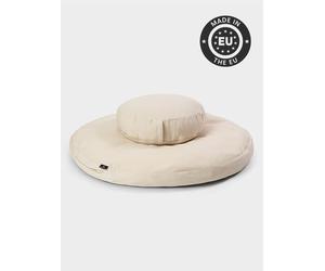 Yoga Studio EU Round Organic Zabuton Meditation Cushion Kit - Zafu - Ecru