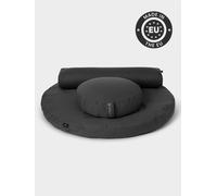 Yoga Studio EU Round Organic Zabuton Meditation Cushion Kit - Zafu & Pranayama - Grey
