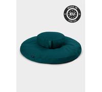 Yoga Studio EU Round Organic Zabuton Meditation Cushion Kit - Zafu - Teal