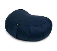 Yoga Studio European Organic Buckwheat Zafu Crescent Cushion - Navy