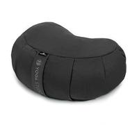 Yoga Studio European Organic Buckwheat Zafu Crescent Cushion - Grey